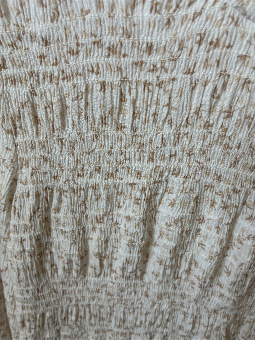 Sonoma Cream Floral Smocked-Yoke Tunic Dress - Picture 6 of 7